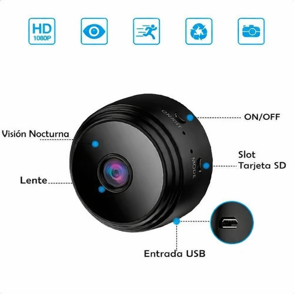 ¡Compra uno y llévate dos! Minicámaras de vigilancia Wi-Fi